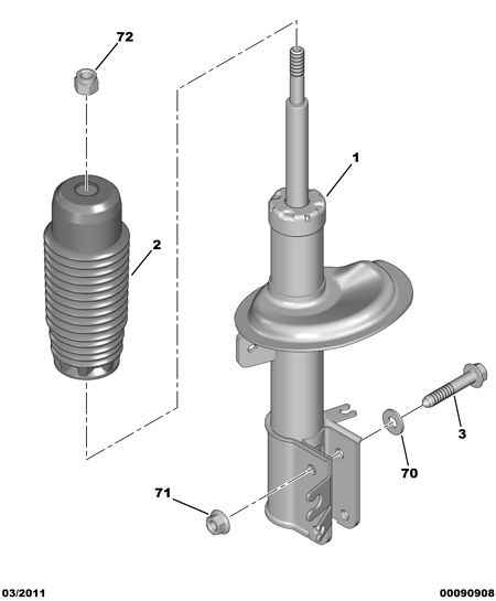 FIAT 5202 FW - Амортизатор parts5.com