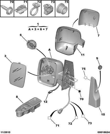 FIAT 8151 KG - Зеркальное стекло, наружное зеркало parts5.com