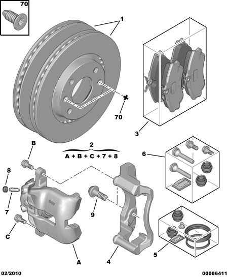 PEUGEOT 4253 79 - Тормозные колодки, дисковые, комплект parts5.com