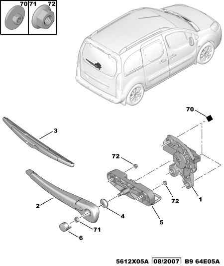 PEUGEOT 6423 92 - Wiper Blade parts5.com