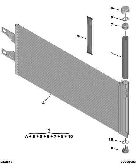 FIAT 16 101 367 80 - Конденсатор кондиционера parts5.com