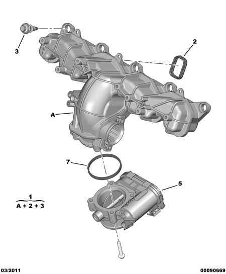 CITROËN/PEUGEOT 96 776 681 80 - Прокладка, впускной коллектор parts5.com