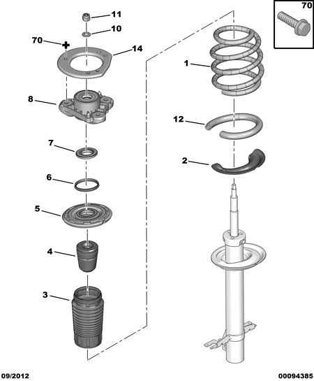 FIAT 16 076 909 80 - Опора стойки амортизатора, подушка parts5.com