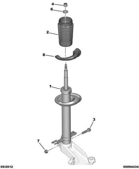 CITROËN 5208 L2 - Amortiguador parts5.com