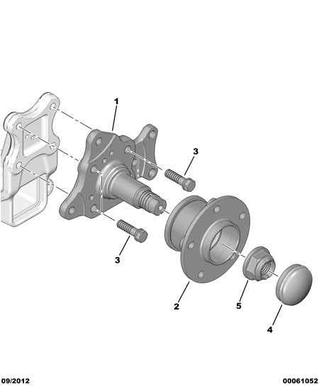 CITROËN/PEUGEOT 3701.82 - Комплект подшипника ступицы колеса parts5.com