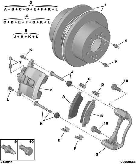 PEUGEOT 4401 K4 - Тормозной суппорт parts5.com