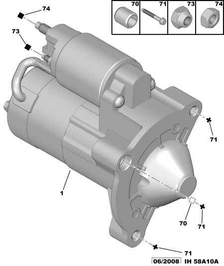 CITROËN 5802 CY - Стартер parts5.com