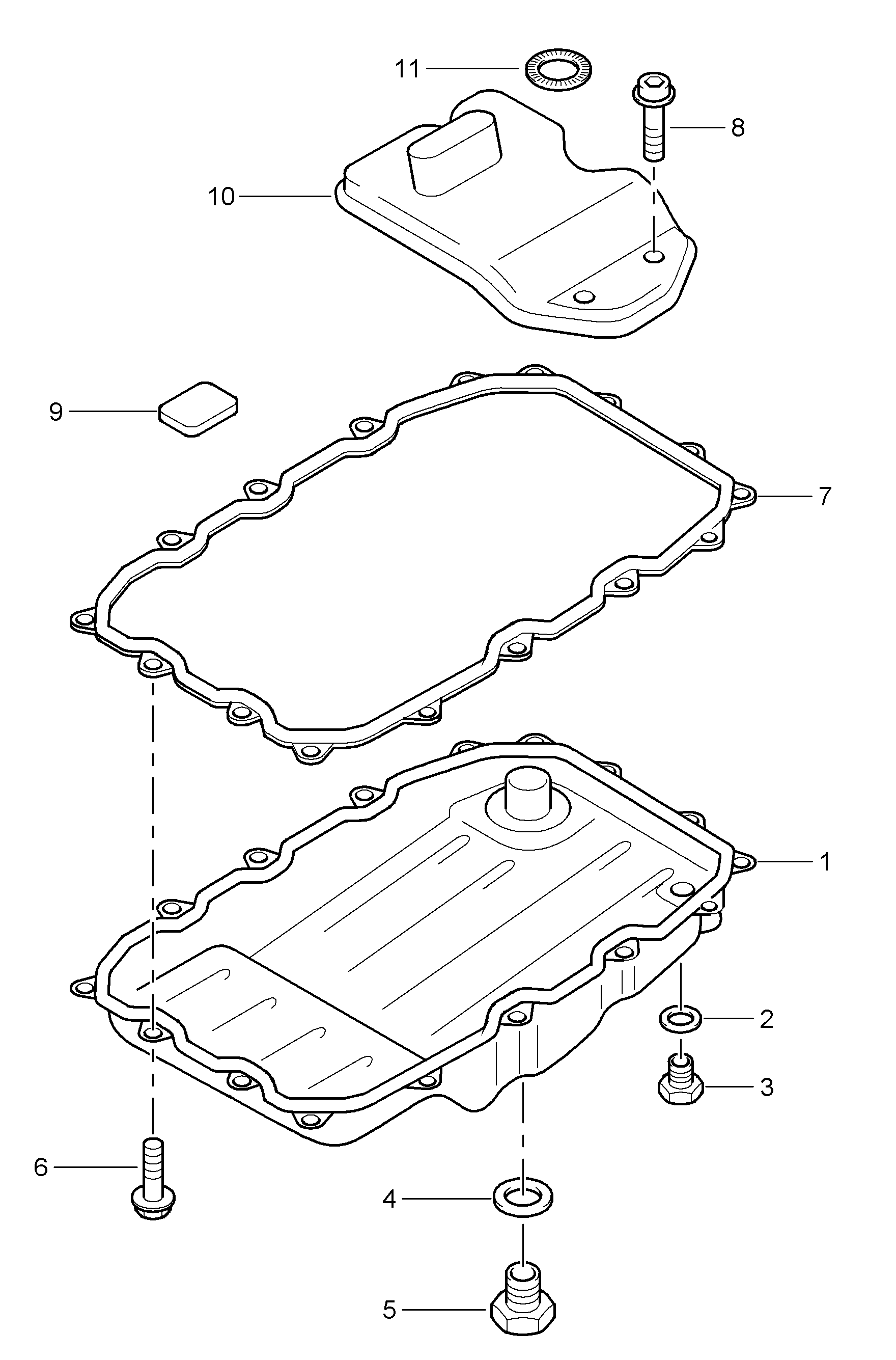 Porsche 95530740301 - Гидрофильтр, автоматическая коробка передач parts5.com