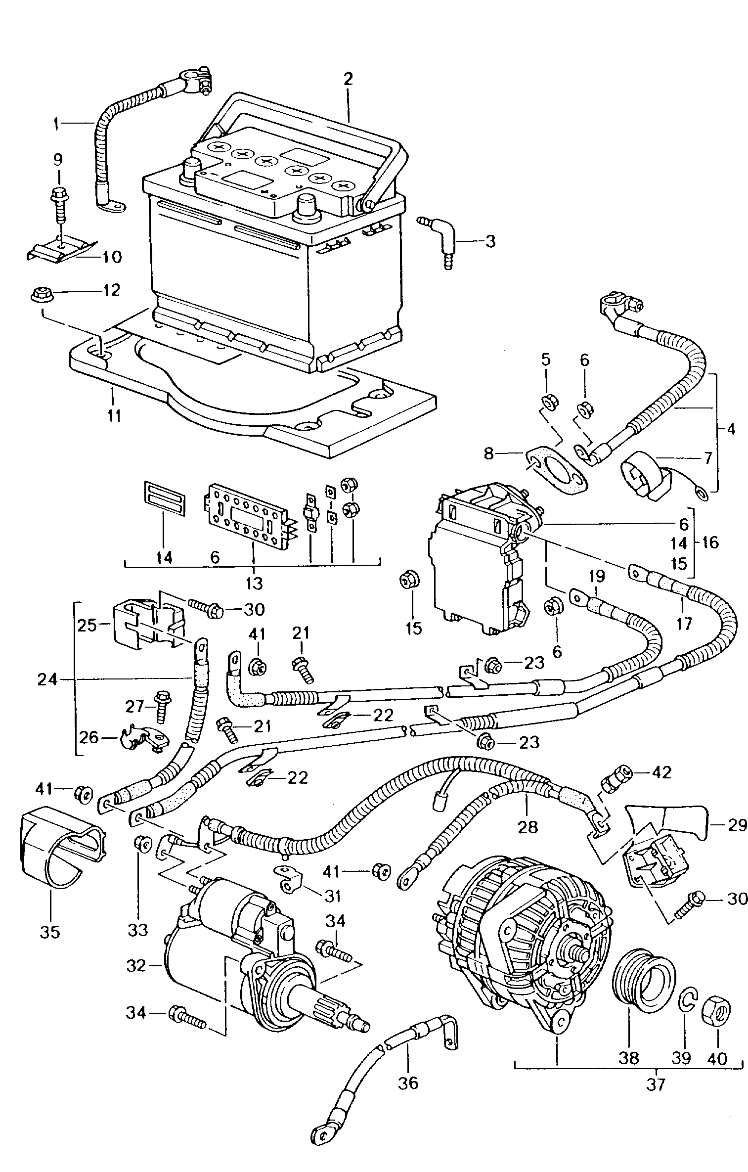 Porsche 99961108020 - Стартерная аккумуляторная батарея, АКБ parts5.com