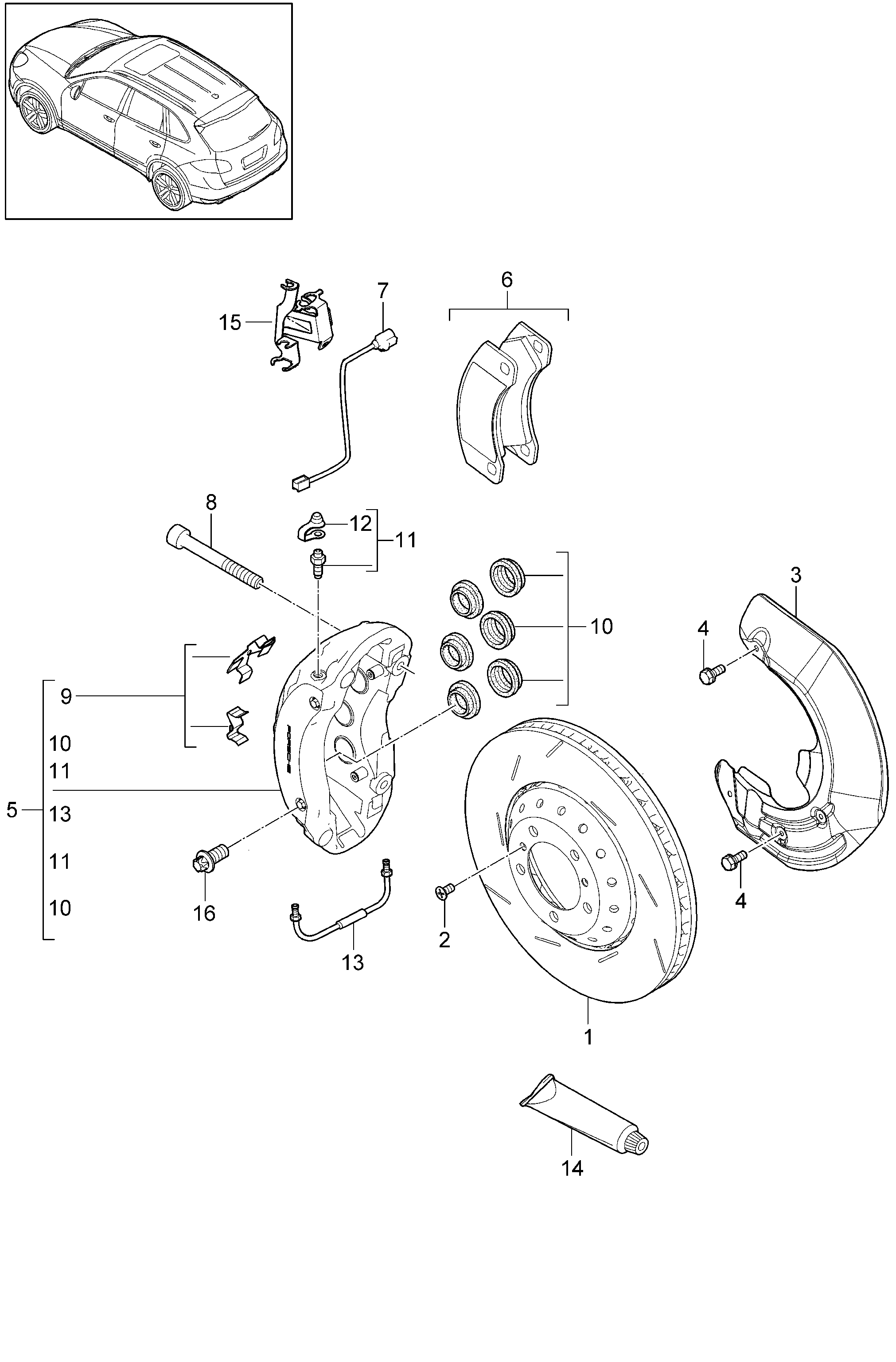 VW 958 351 939 30 - Тормозные колодки, дисковые, комплект parts5.com