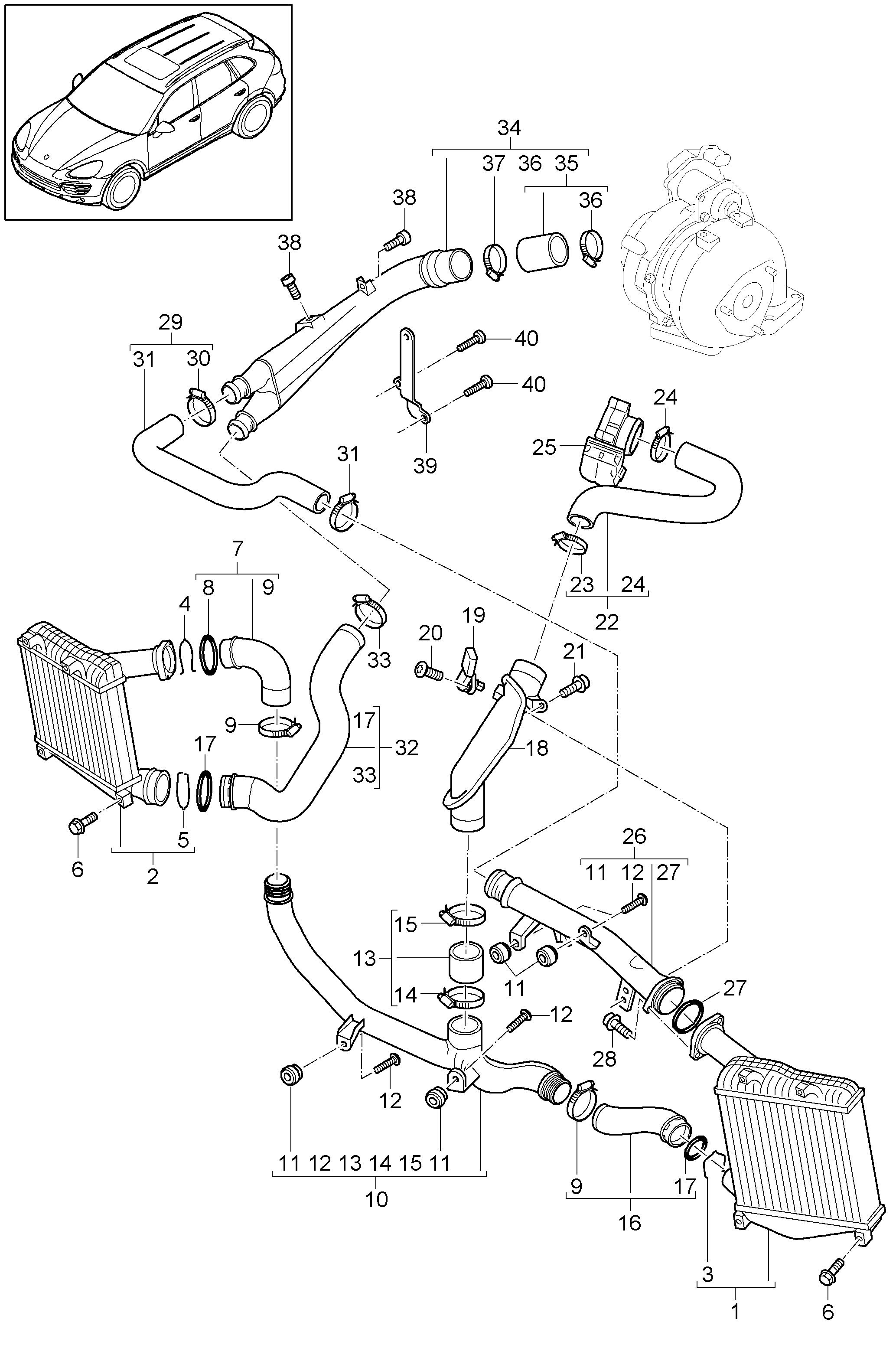 CUPRA 955 110 517 10 - Уплотнительное кольцо, трубка нагнетаемого воздуха parts5.com