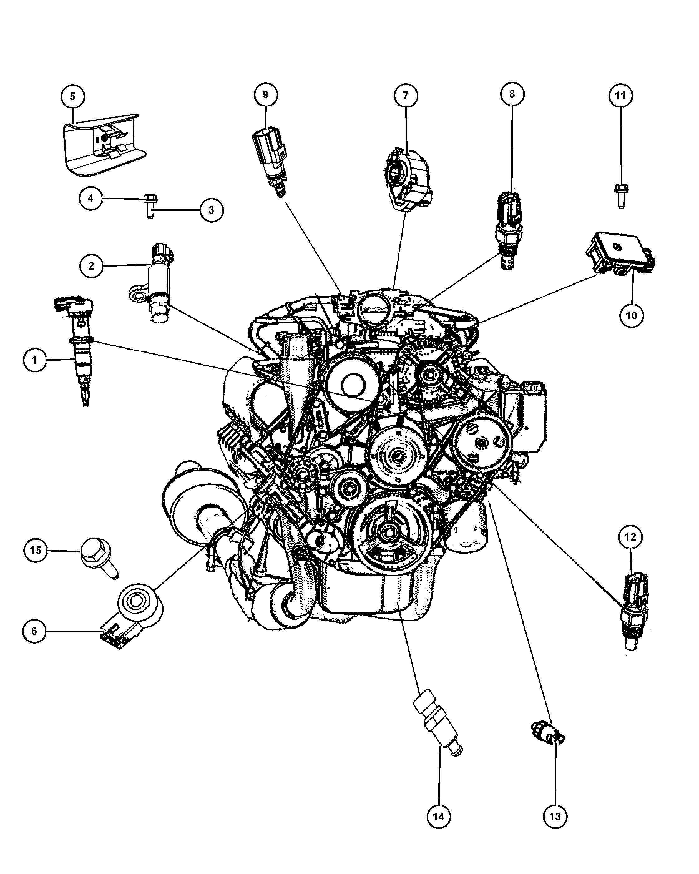 Dodge 5033 316AA - Датчик детонации parts5.com