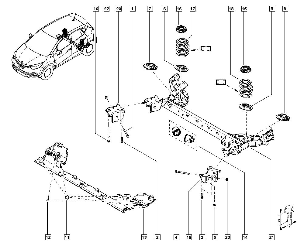 RENAULT 55 04 523 79R - Сайлентблок, рычаг подвески колеса parts5.com