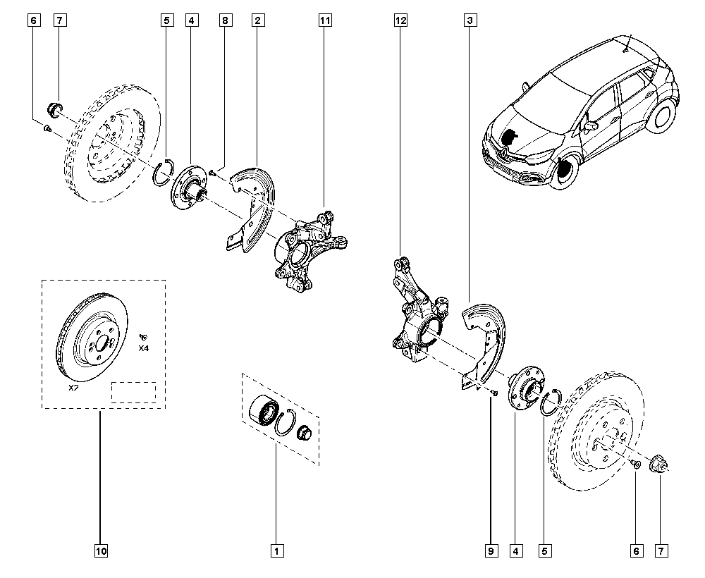 RENAULT 402104249R - Комплект подшипника ступицы колеса parts5.com