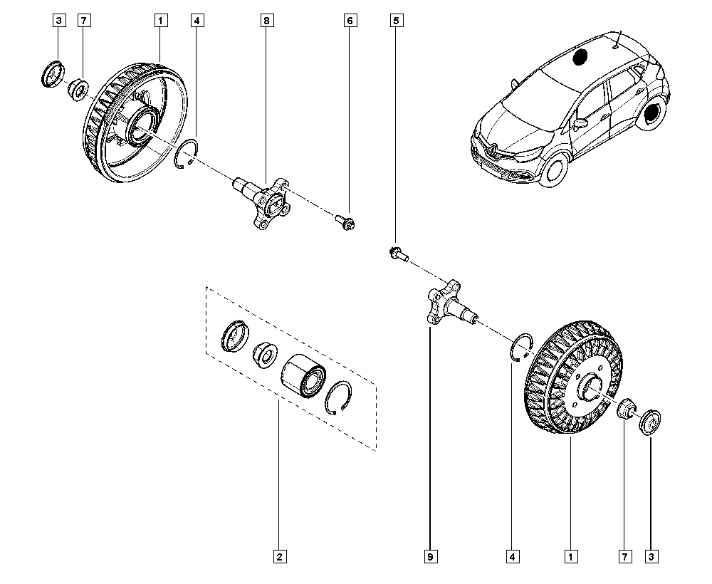 DACIA 432103106R - Комплект подшипника ступицы колеса parts5.com