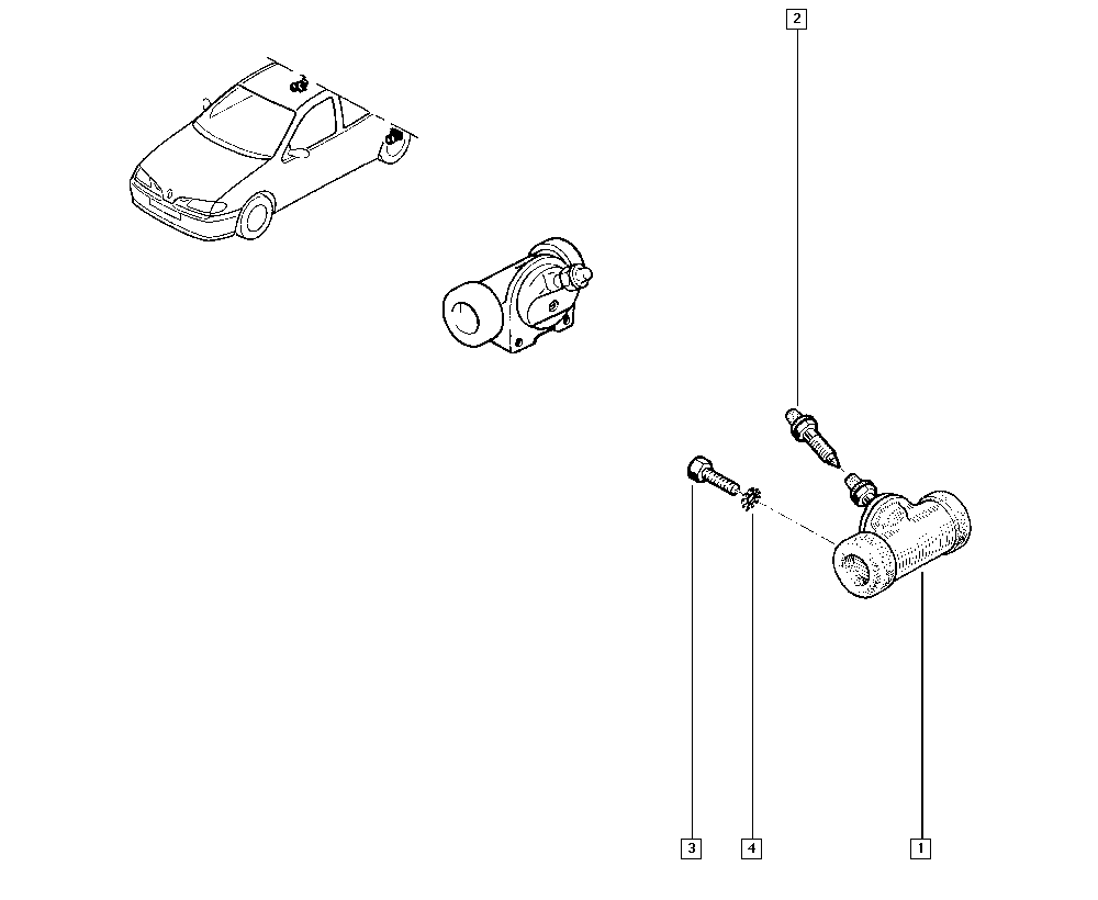 RENAULT 7701047236 - Колесный тормозной цилиндр parts5.com