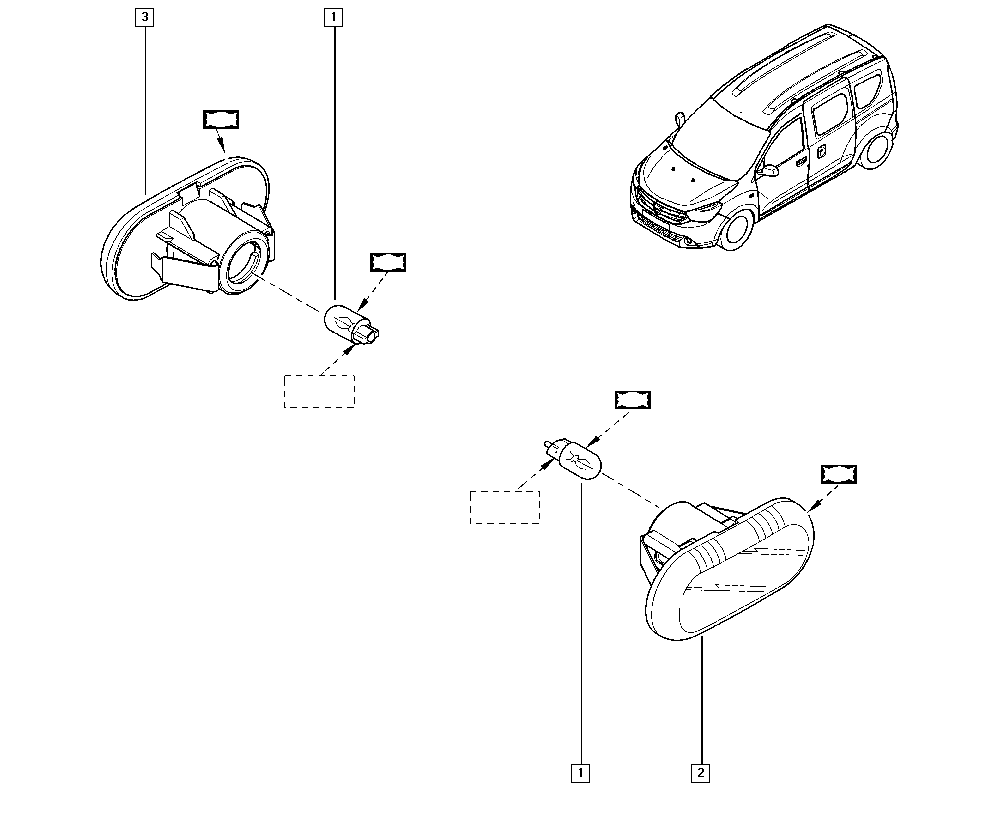 RENAULT 8200257684 - Фонарь указателя поворота parts5.com