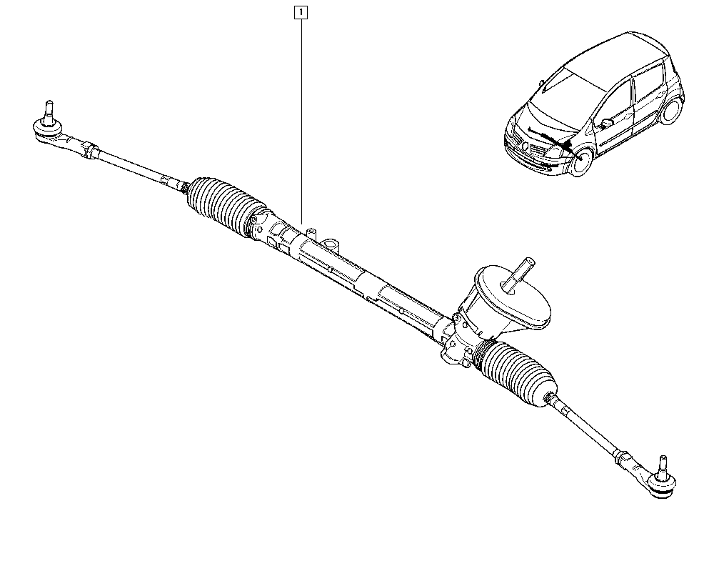 RENAULT 8200124407 - Steering Gear parts5.com