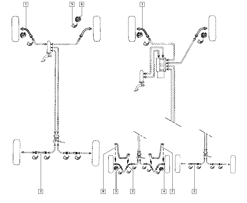 RENAULT 8200020558 - Тормозной шланг parts5.com