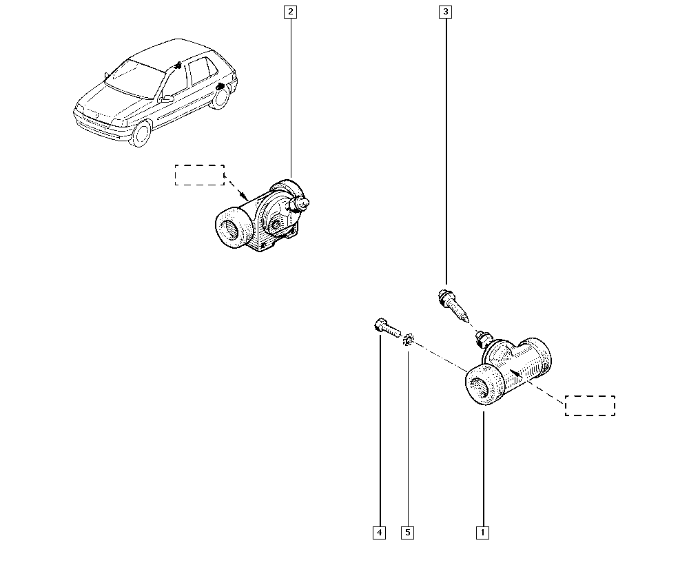 RENAULT 7701039395 - Колесный тормозной цилиндр parts5.com