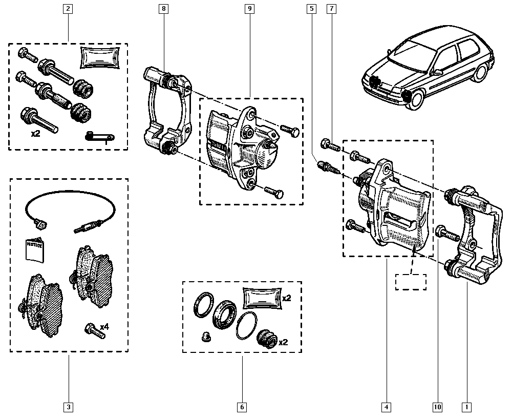 RENAULT 7711130071 - Тормозные колодки, дисковые, комплект parts5.com