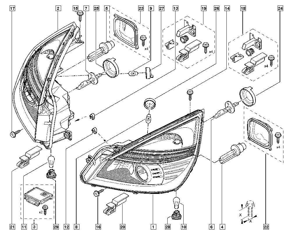 RENAULT 77 01 062 188 - Лампа накаливания, фара дальнего света parts5.com