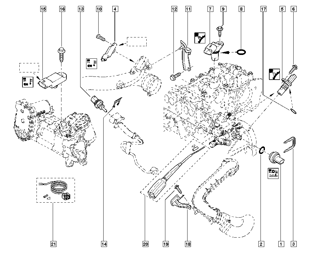 RENAULT 82 00 650 777 - Sensor, coolant temperature parts5.com