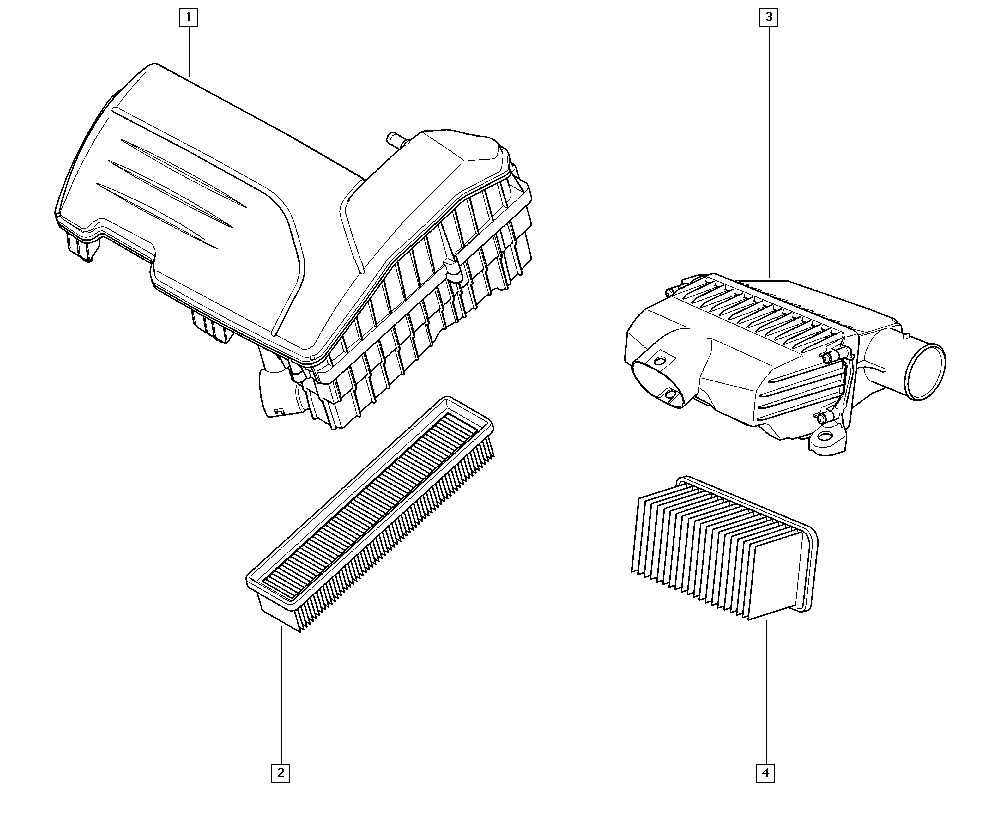 DACIA 16 54 615 99R - Air Filter parts5.com