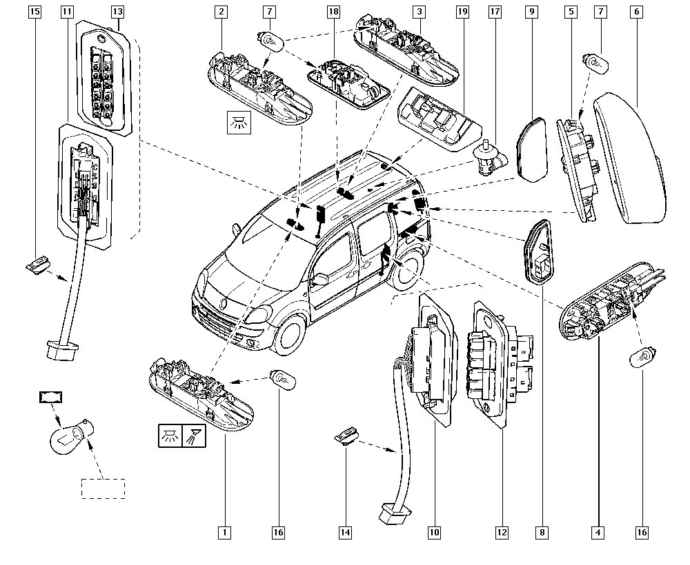 RENAULT 8200222830 - Зажим, молдинг / защитная накладка parts5.com