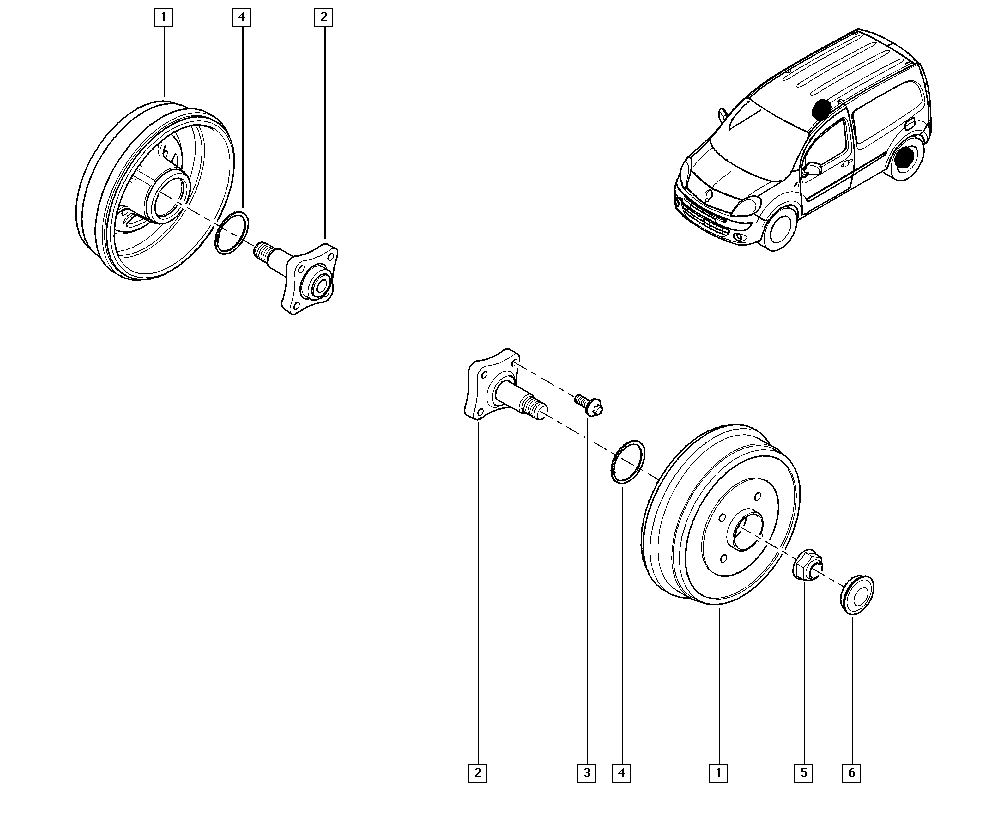 RENAULT 7703034275 - Комплект подшипника ступицы колеса parts5.com