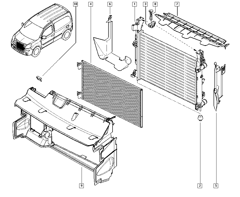 RENAULT 82 00 455 795 - Конденсатор кондиционера parts5.com