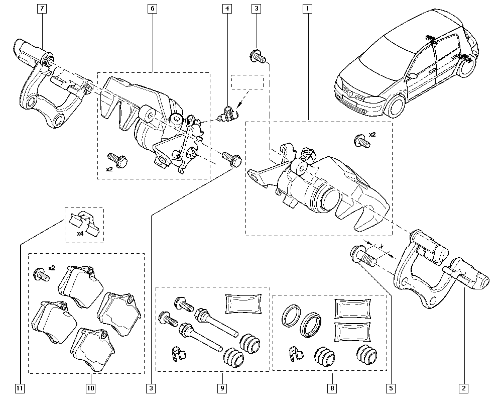 RENAULT TRUCKS 440600819R - Тормозные колодки, дисковые, комплект parts5.com