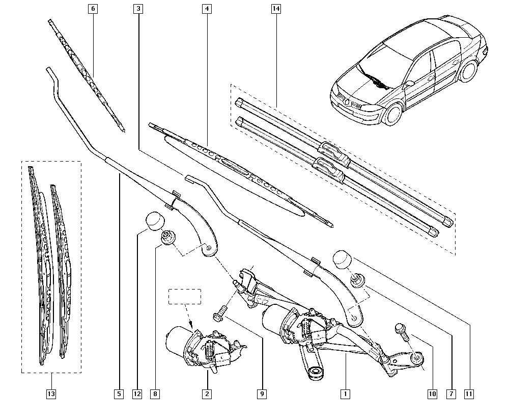 RENAULT 8200 036 921 - Система очистки окон parts5.com