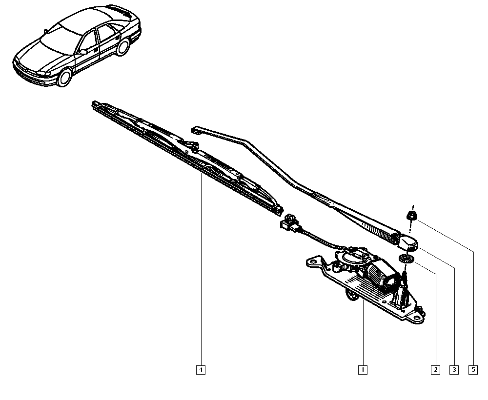 RENAULT 7701410134 - Щетка стеклоочистителя parts5.com