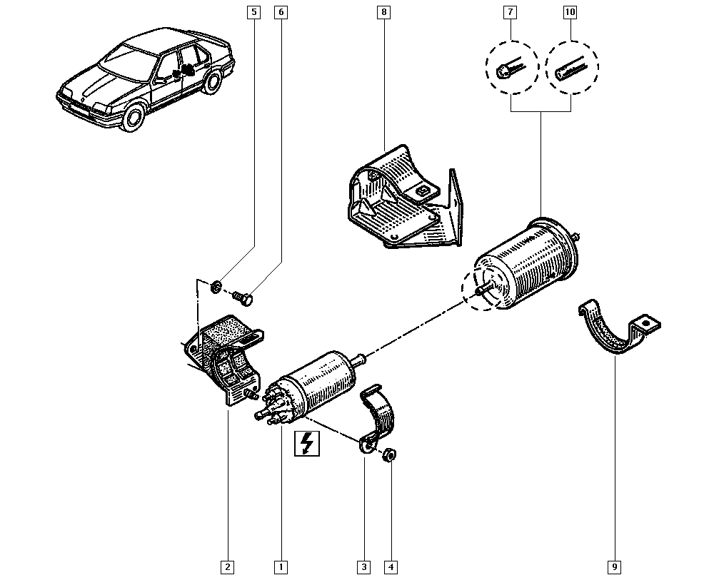 RENAULT 77 00 855 358 - Fuel Pump parts5.com