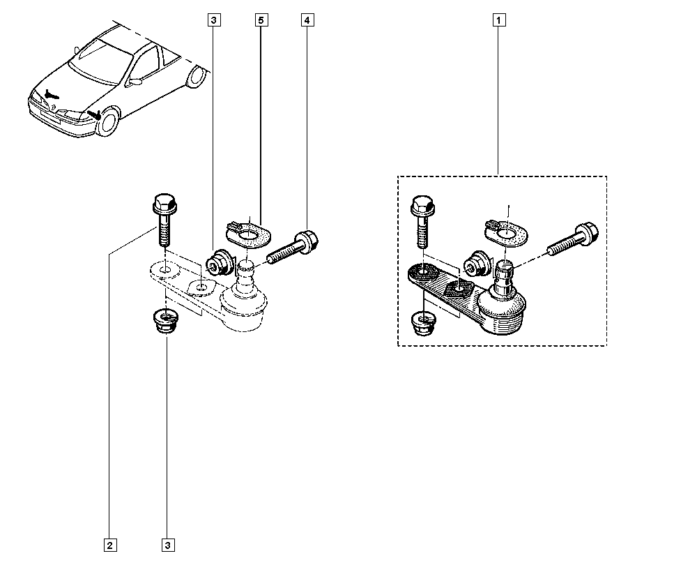 DACIA 77 01 472 038 - Ball Joint parts5.com