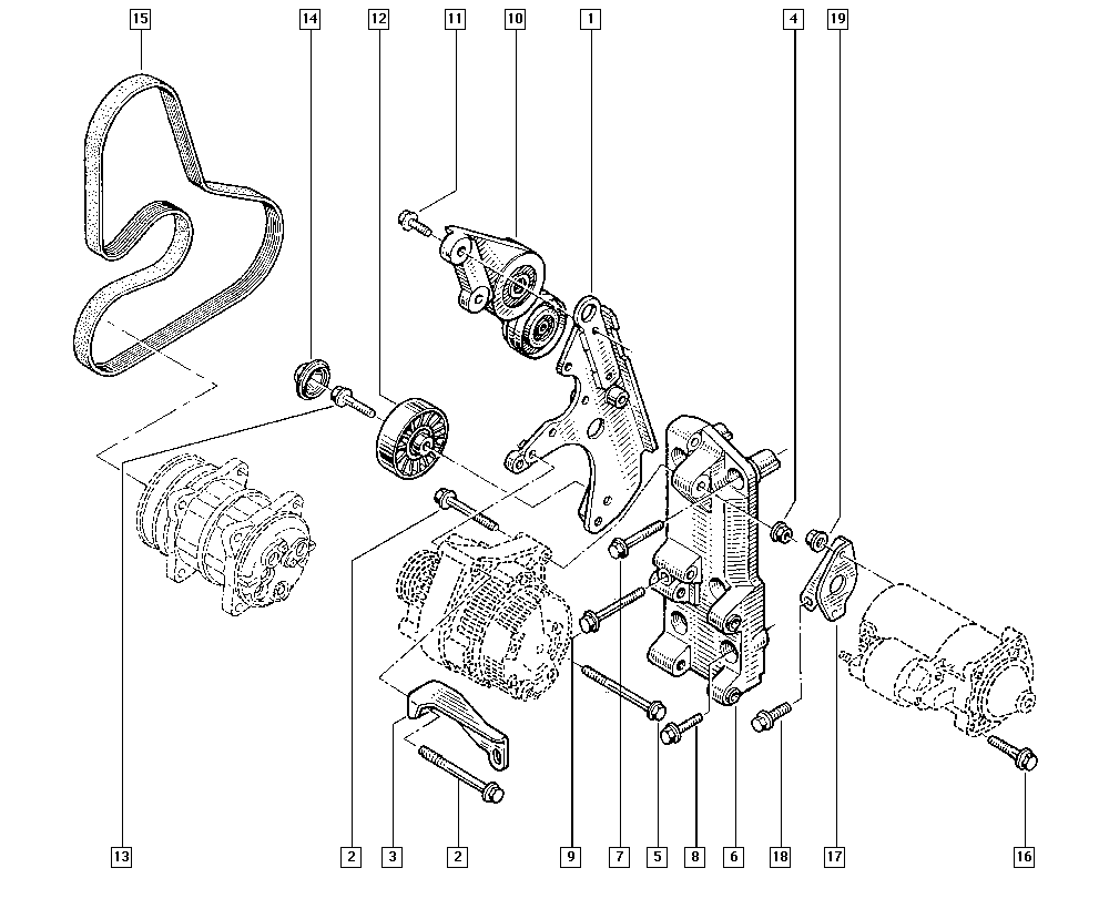 RENAULT 74 31 275 380 - Направляющий ролик, поликлиновый ремень parts5.com