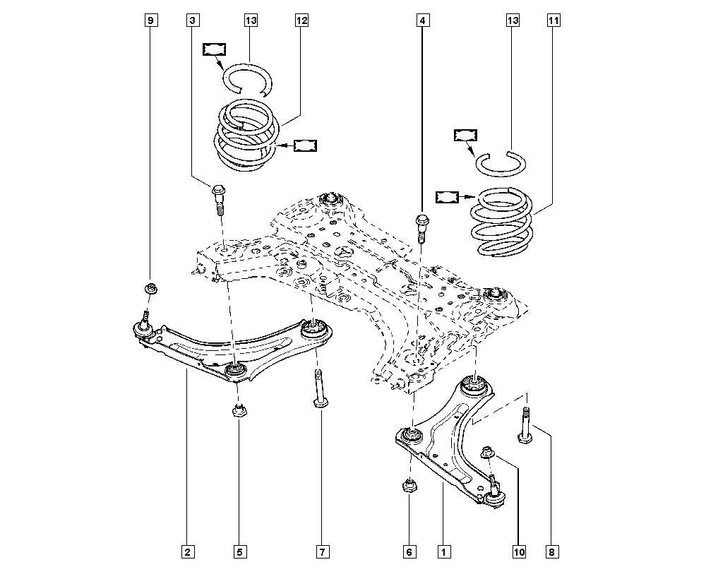 RENAULT 54500-9246R - Рычаг подвески колеса parts5.com