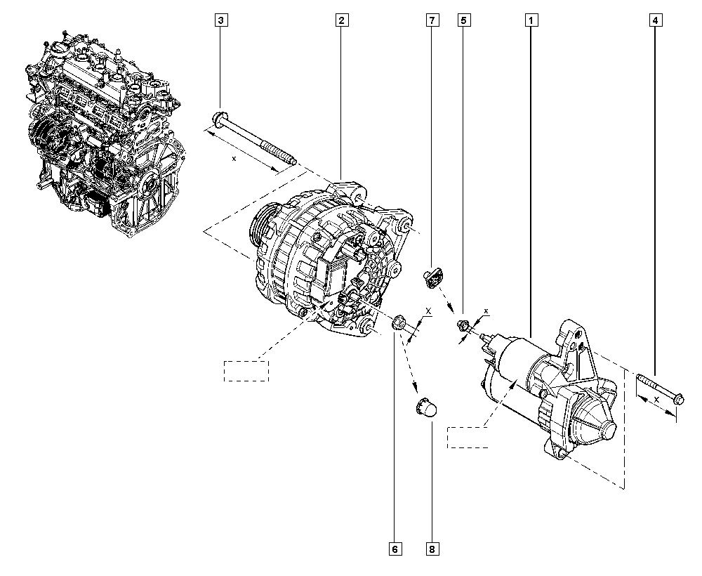 DACIA 23 10 029 49R - Генератор parts5.com