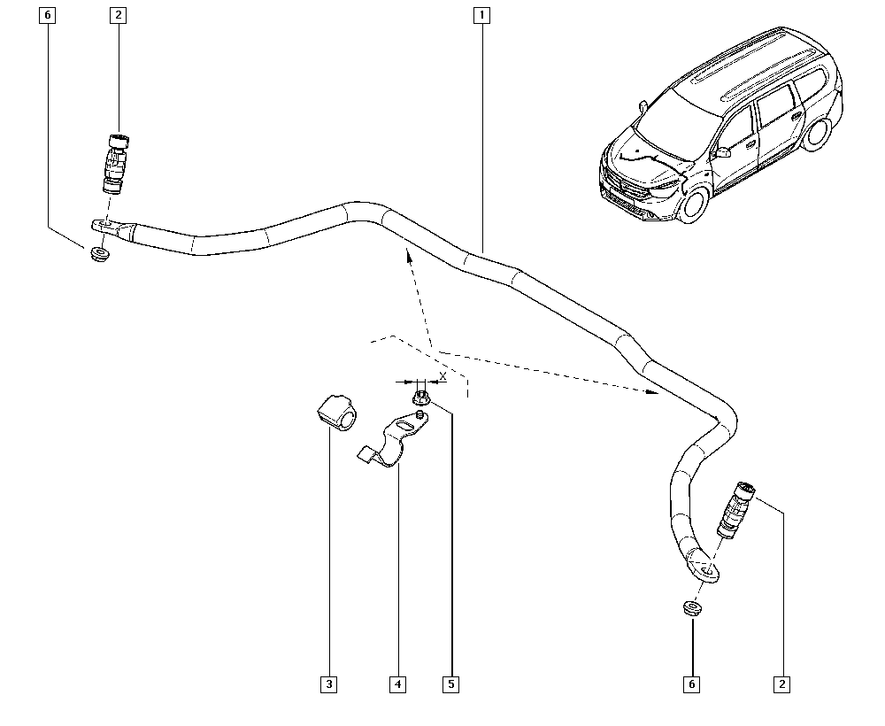 LADA 8200277960 - Тяга / стойка, стабилизатор parts5.com