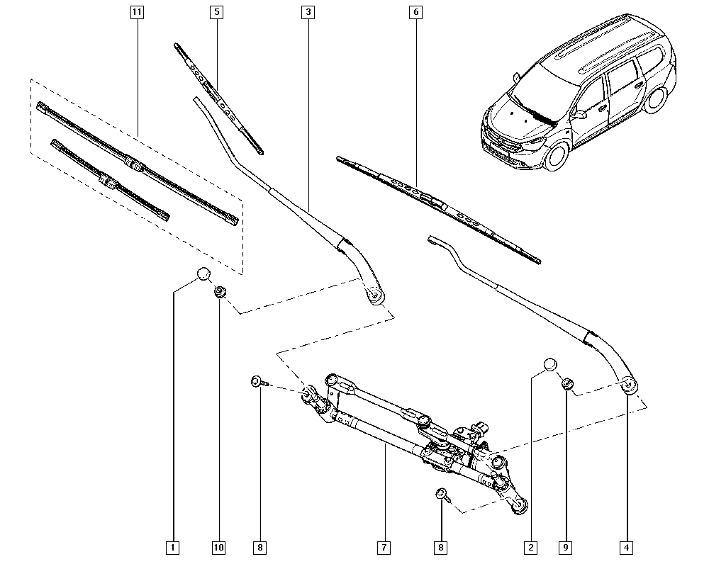 RENAULT 288901217R - Wiper Blade parts5.com