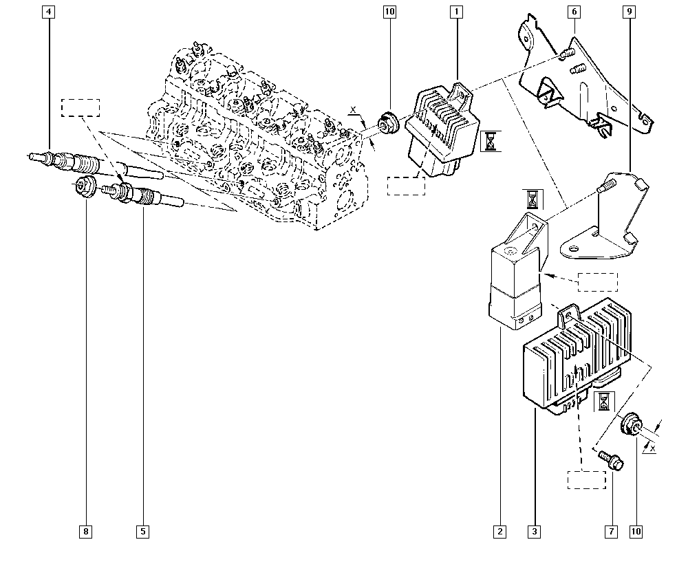 RENAULT 82 00 490 950 - Свеча накаливания parts5.com