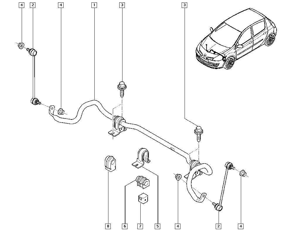 NISSAN 551107916R - Тяга / стойка, стабилизатор parts5.com