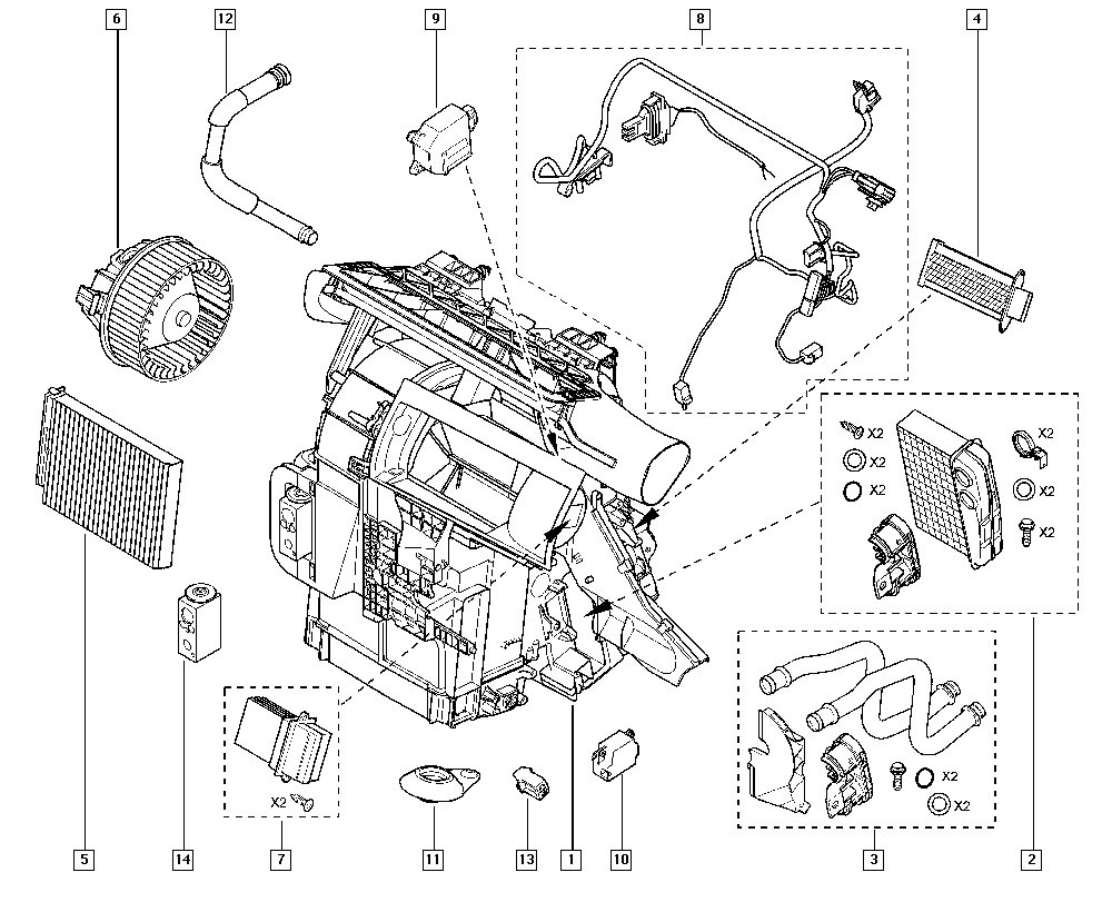 RENAULT TRUCKS 7701207718 - Сопротивление, реле, вентилятор салона parts5.com