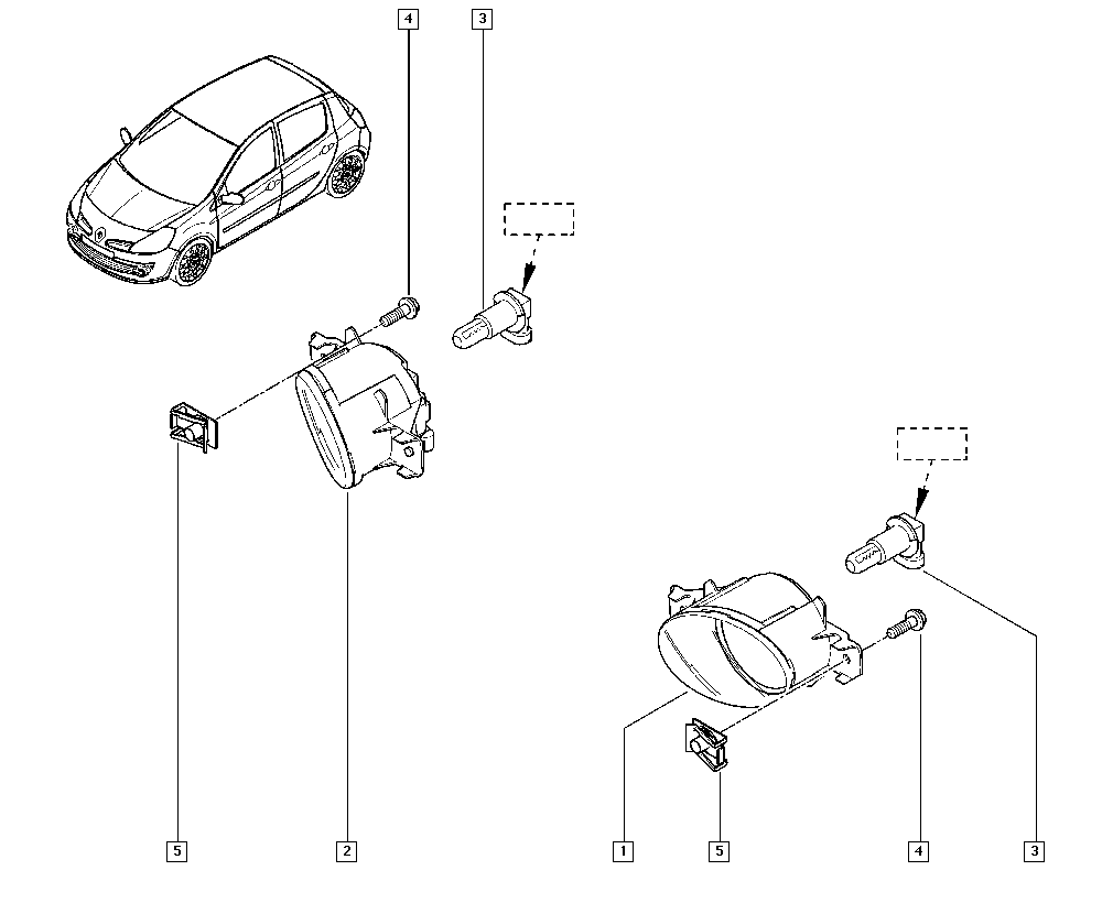 RENAULT 8200002469 - Противотуманная фара parts5.com