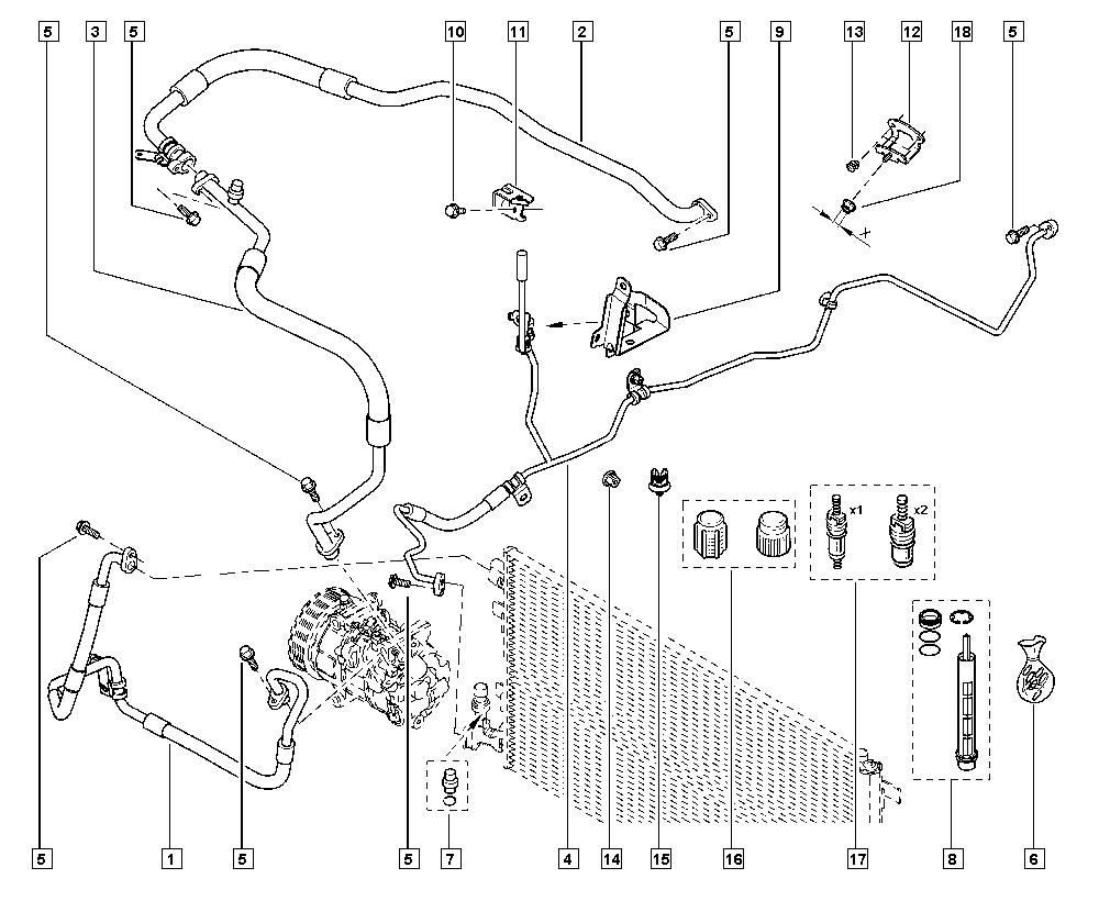 RENAULT 921921853R - Осушитель, кондиционер parts5.com