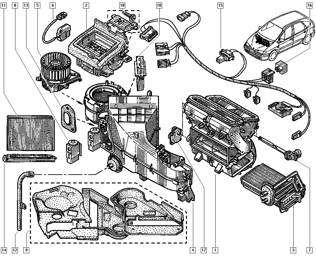 RENAULT 77 11 228 919 - Фильтр воздуха в салоне parts5.com