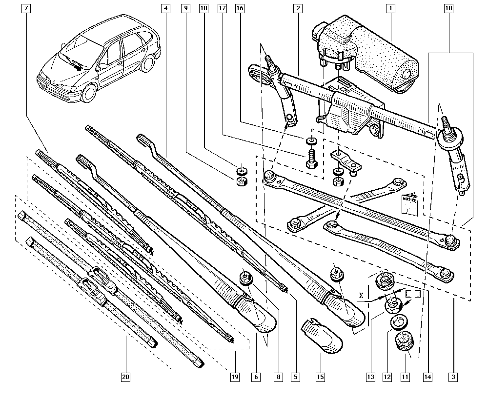 RENAULT 288905546R - Щетка стеклоочистителя parts5.com