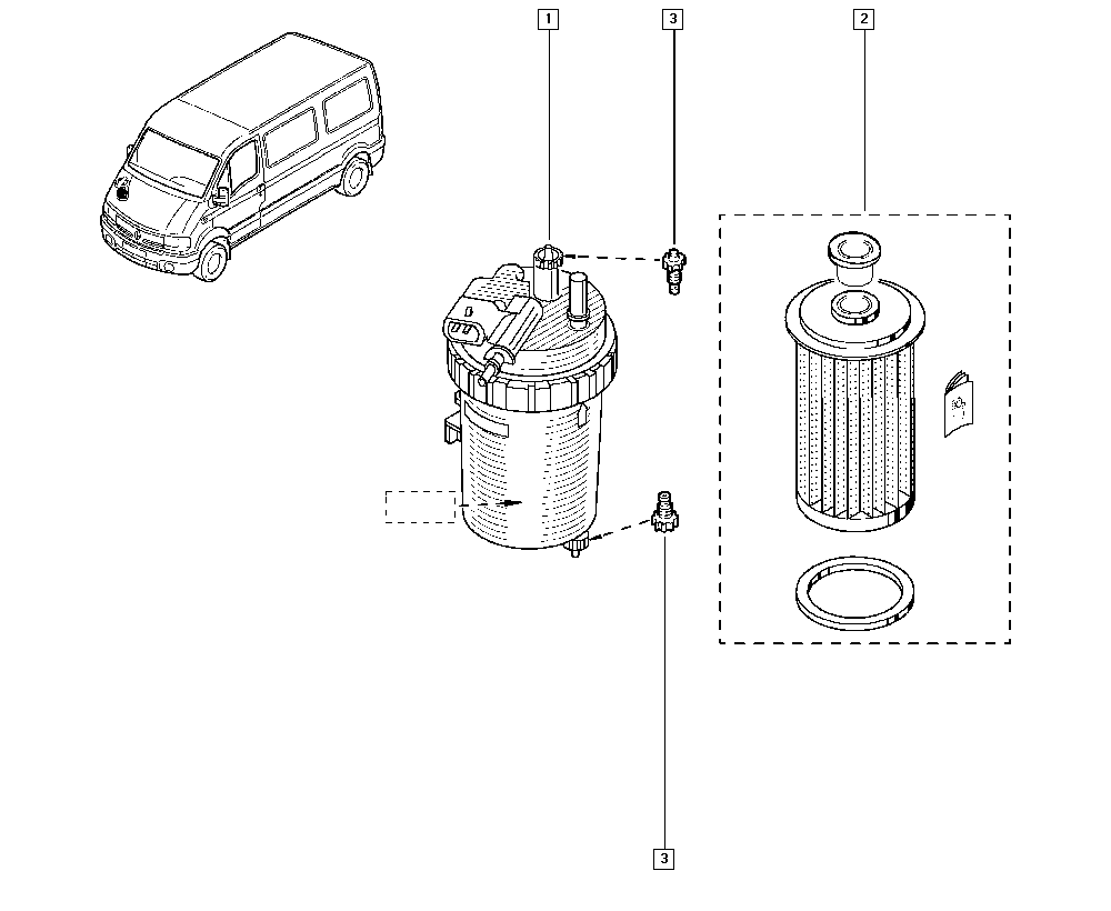 RENAULT 8200089781 - Топливный фильтр parts5.com