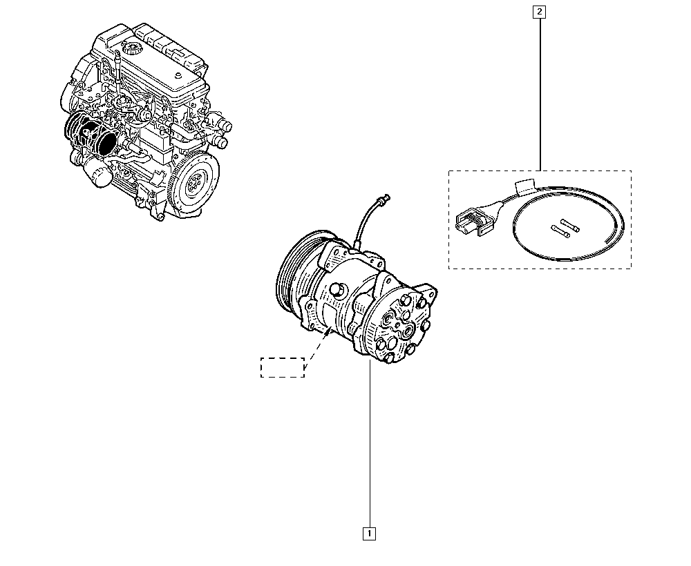 NISSAN 8201250900 - Компрессор кондиционера parts5.com